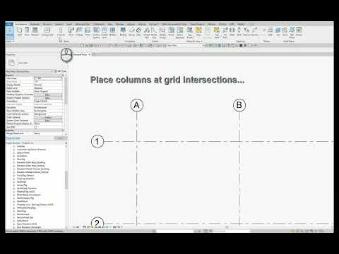 Revit - How to place columns at grid intersections