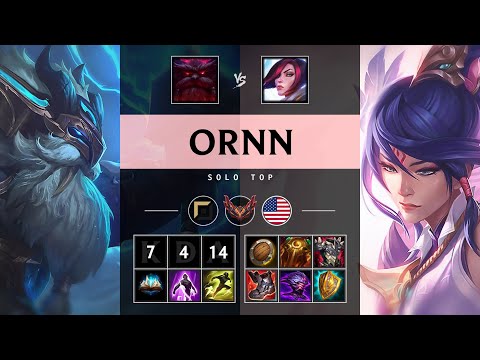 Ornn Top vs Fiora - NA Grandmaster Patch 25.07
