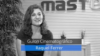 Raquel estudia guion cinematográfico Raquel estudia guion cinematográfico