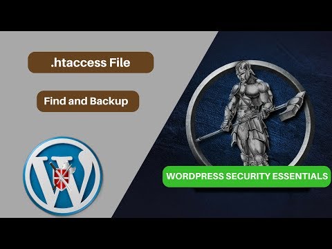 htaccess File Find and Backup IMPORTANT Video 12 Wordpress Security