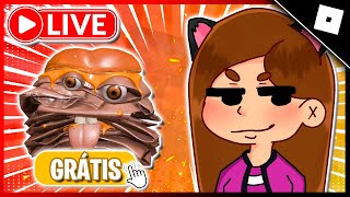 🔴LIVE! PEGANDO ITENS GRÁTIS NO ROBLOX E JOGANDO COM INSCRITOS