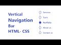 Vertical Navigation Bar HTML- CSS  - JS