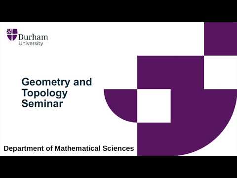 Durham Geometry and Topology Seminar - 2021/6/17 - Luca Rizzi