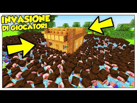 10.000 GIOCATORI CONTRO LA NOSTRA BASE! - Minecraft ITA