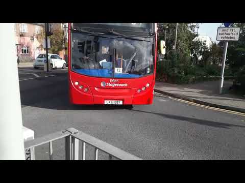 LONDON BUS ROUTE 54 ARRIVING AT ELMERS ENDS | Stagecoach 19845 LX61DBY Enviro400H