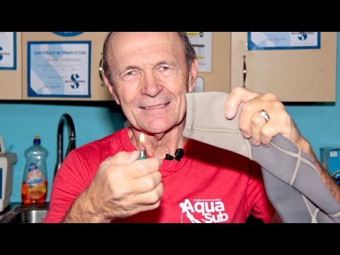 Repair Loose Wetsuit Threads - Scuba Tech Tips: S08E10