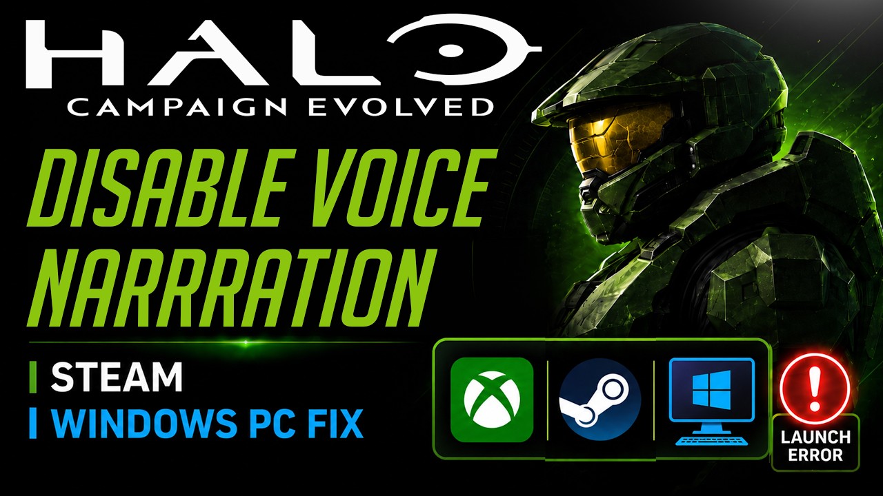 How To Turn Off Screen Menu Narration in Halo Campaign Evolved - Tutorial🎮🔥