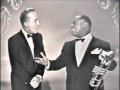 Bing Crosby & Louis Armstrong - "Basin Street Blues" & "Lazy Bones"