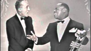 Bing Crosby & Louis Armstrong - "Basin Street Blues" & "Lazy Bones"