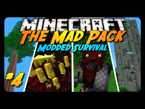 Minecraft: Mad Pack Ep. 4 - DEADLY SILVERFISH! (Modded Survival)