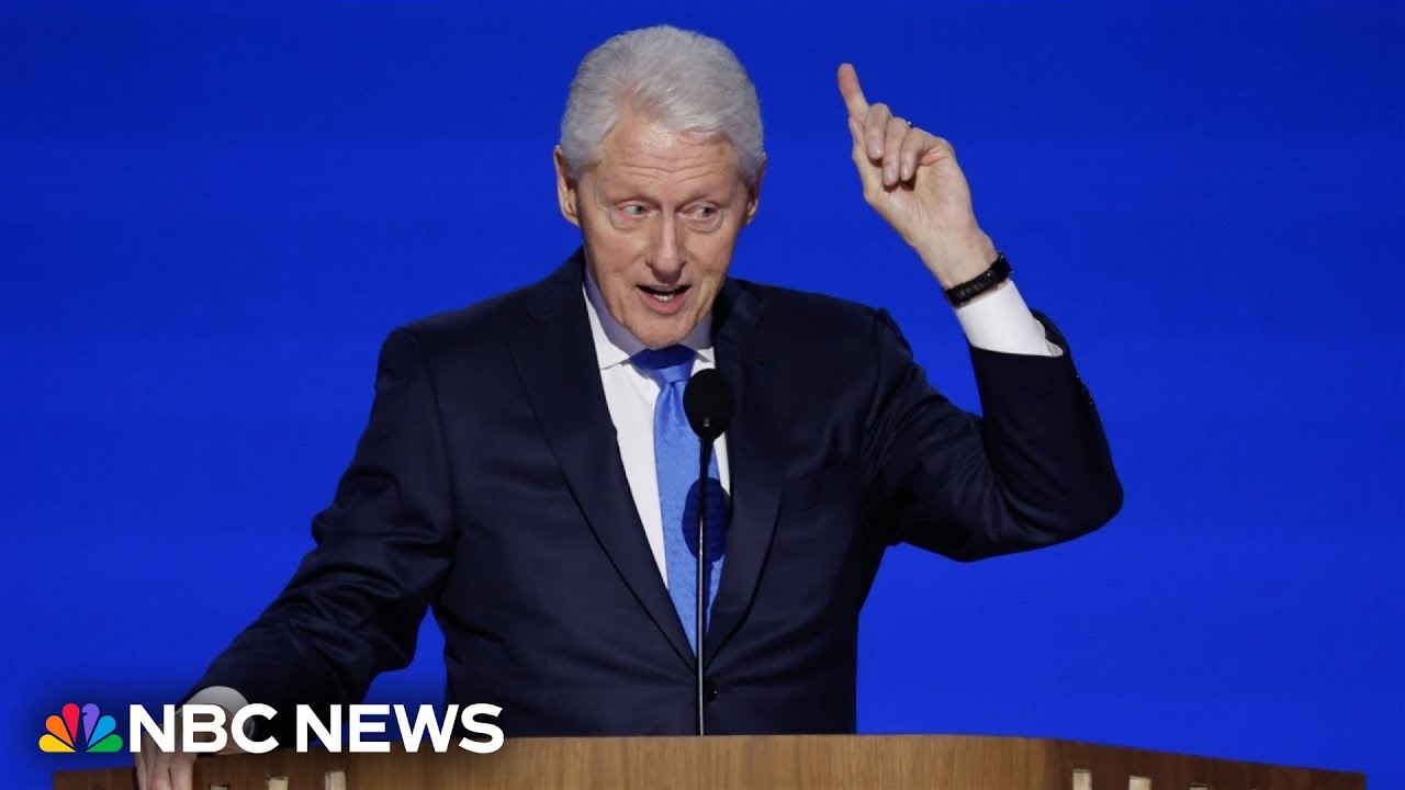 Bill Clinton says we need 'the president of joy' Kamala Harris