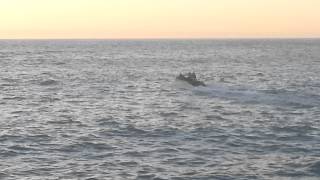 preview picture of video 'St Agnes Lifeboat Launch at high tide 23/7/2012'