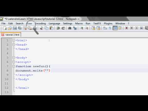 Javascript Tutorial3 Creating Your Own Functions