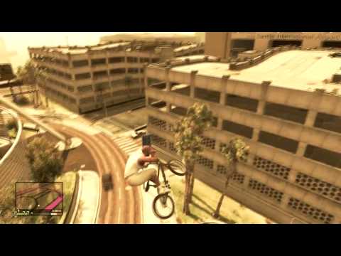 GTA V BMX Trick Shot!?!?!