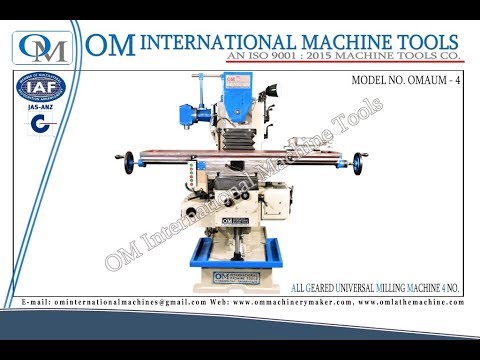 All Geared Horizontal Universal Milling Machine