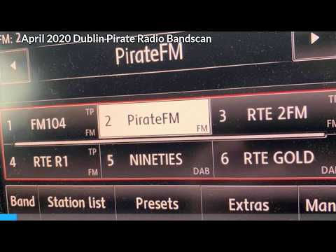 April 2020 Dublin Pirate Radio Bandscan