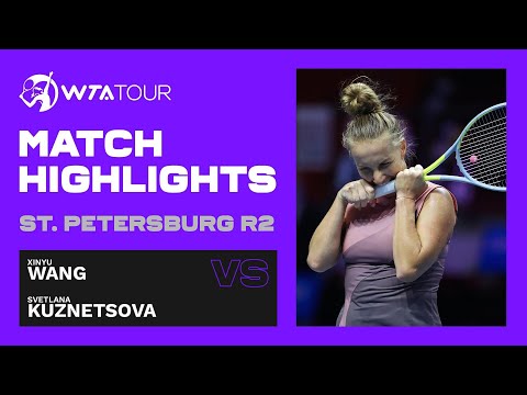 Xinyu Wang vs. Svetlana Kuznetsova | 2021 St. Petersburg Round 2 | WTA Match Highlights