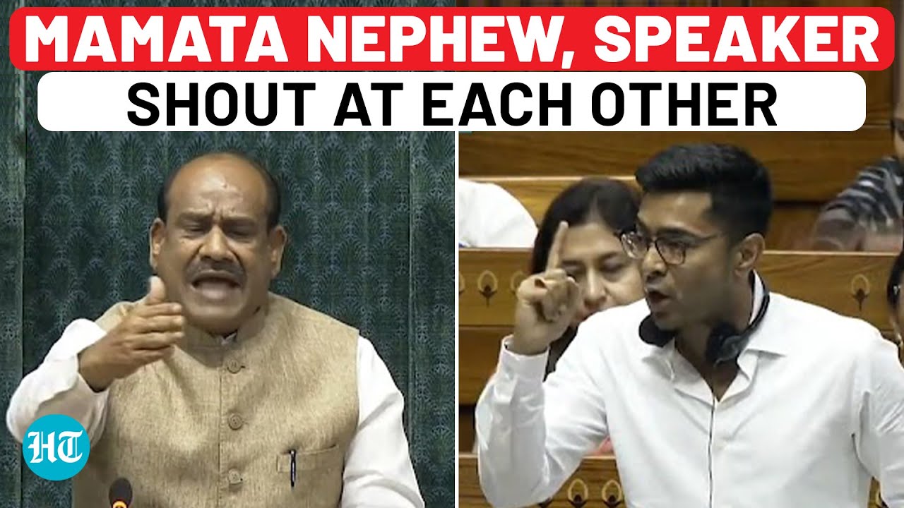 TMC’s Abhishek Banerjee Vs Speaker Om Birla In Lok Sabha | Parliament | Budget