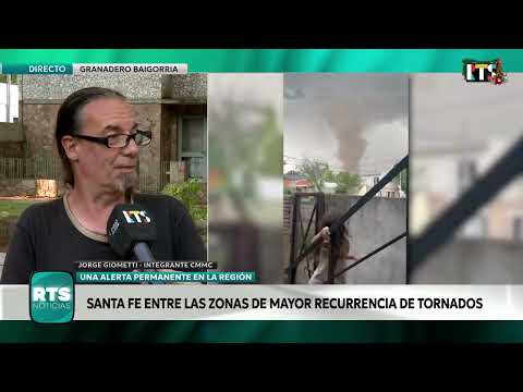 SANTA FE, EN ALERTA PERMANENTE POR TORNADOS: QUÉ ES EL "PASILLO DE LOS TORNADOS"