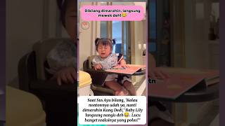 Download lagu Baby Lily Nangis Saat Dibilang Dimarahin!😂 #babylily #shorts #trending mp3