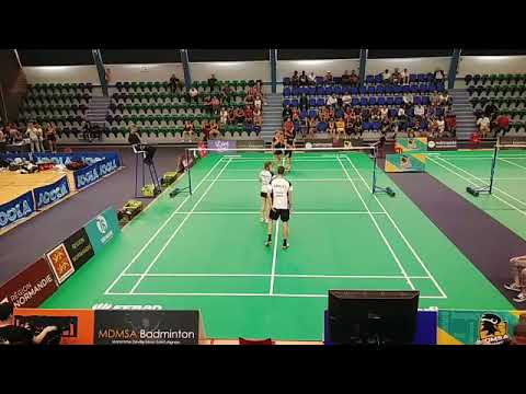 Interclub badminton TOP 12 - J1 - MDMSA vs BACH - Double Mixte 2