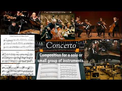 Symphony, Concerto, Sonata.... what's the difference?