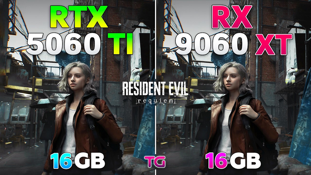 Resident Evil Requiem : RTX 5060 Ti vs RX 9060 XT | 1080p | 1440p | 4K |