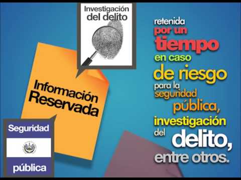 Tipos de información  en la LAIP