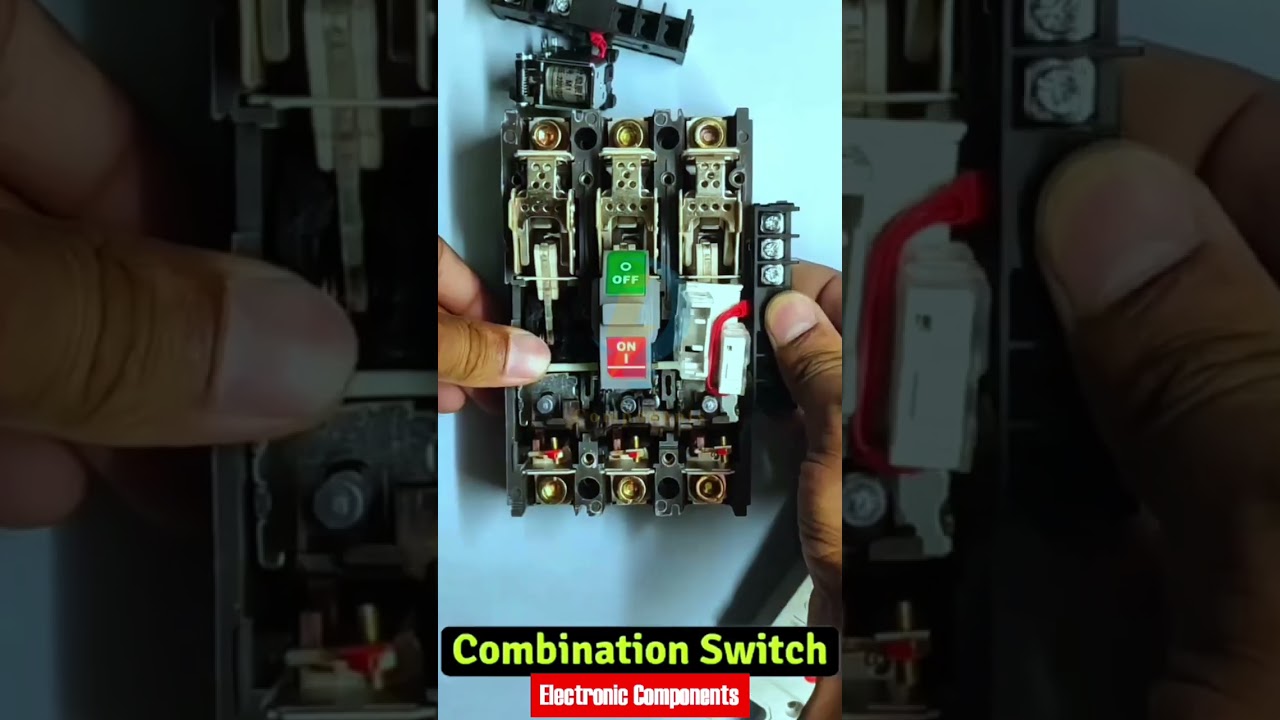 MCCB Molded case circuit breaker with shunt trip relay and combination switch #shots #electrical
