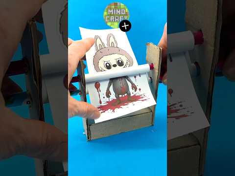 Paper Craft Labubu Transformation of Creepy Version by My Singing Monsters #msm #papercraft #labubu
