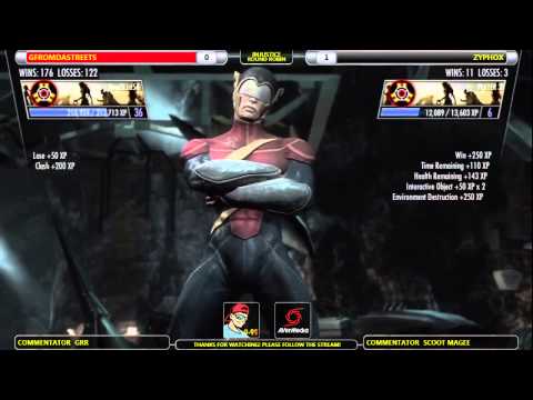 995Phil Streaming VSM Blu Planet Kombat #7 - Injustice RR Tourney - GFromDaStreets vs. Zyphox
