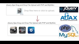 jQuery Ajax Drag and Drop File Upload with PHP and MySQLi