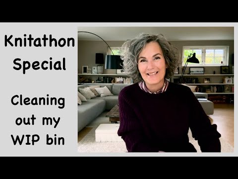 Knitathon special - Cleaning out my WIP bin
