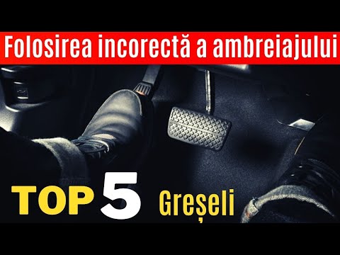 AMBREIAJUL- Folosirea incorectă a ambreiajului - Școala de șoferi