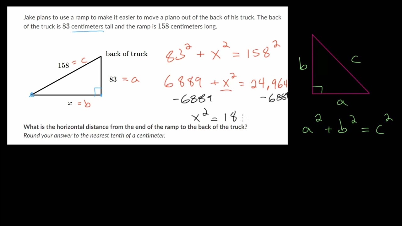 Pythagorean Theorem Word Problems: Practice