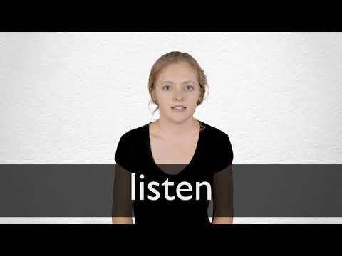 How to pronounce LISTEN in British English