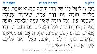 מסכת אבות פרק ב משנה ב