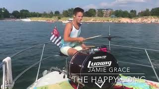 Jamie Grace - The Happy Song - Drum Cover on a boat!!