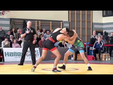 RINGEN DM 23 A-Jugend / Runde 4 71kg GR Justin Hahn vs. Louis Kopp #WRV