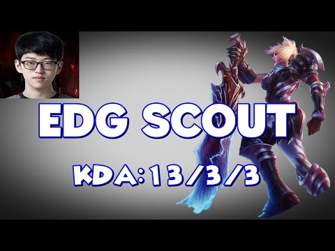 EDG Scout as Riven vs Lee Sin - Jungle (KR Replay) League Of Legends