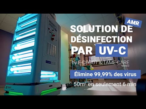 Robot mobile autonome de désinfection de l'air et des surfaces par UV-C - HUSKY UV - Autonomie 10h et vision 360°_2