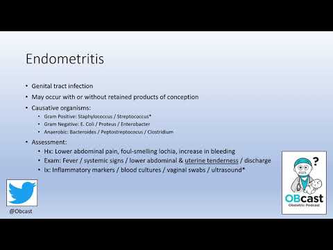 Post-partum Fever and Endometritis