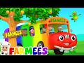 The Wheels On The Bus Go Round And Round Song For Children Rhymes For Kids By Farmees
