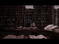 You're studying in a ancient library room with rain sounds | Dark academia playlist