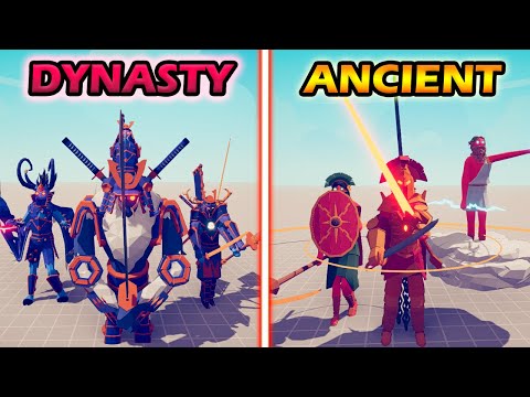 NEW DYNASTY TEAM vs NEW ANCIENT TEAM - Totally Accurate Battle Simulator | TABS (Re-Upload)