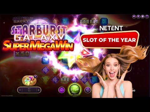 Starburst Galaxy par NetEnt - vidéo max win