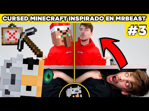 LuisLucho Minecraft -  Extreme Hide and Seek with Villager in a Minecraft mansion |  Cursed funny mrBeast #3