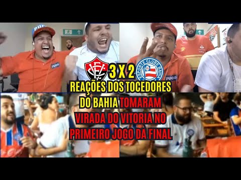 REACT - TORCEDORES DO BAHIA NO PRIMEIRO JOGO DA FINAL  - VITORIA 3X2 BAHIA - BAIANO 2024