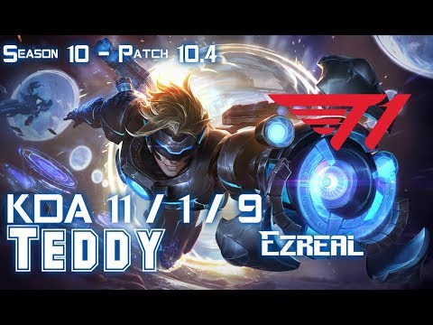 T1 Teddy EZREAL vs SENNA ADC - Patch 10.4 KR Ranked