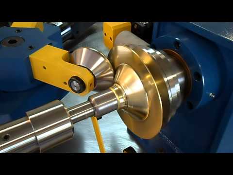 Spinning a Brass Lamp Top